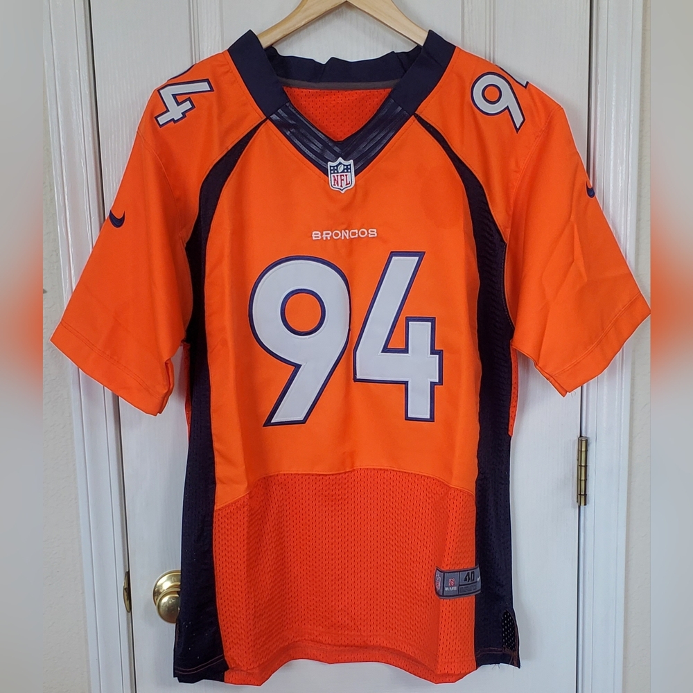 Denver Broncos 'WARE' # 94 Jersey, NFL, Nike, Orange & Blue  Adult Sz M, 40